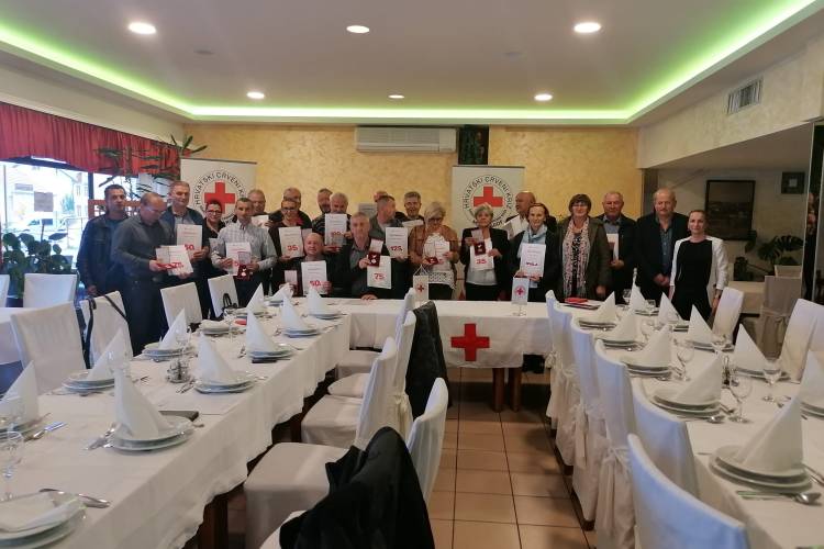 Dan dobrovoljnih davatelja krvi, 25. listopad – održana svečana podjela priznanja