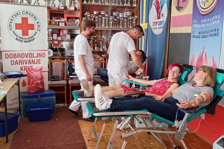 Održane ljetne akcije davanja krvi u Novom Marofu _ prikupljeno 86 doza krvi
